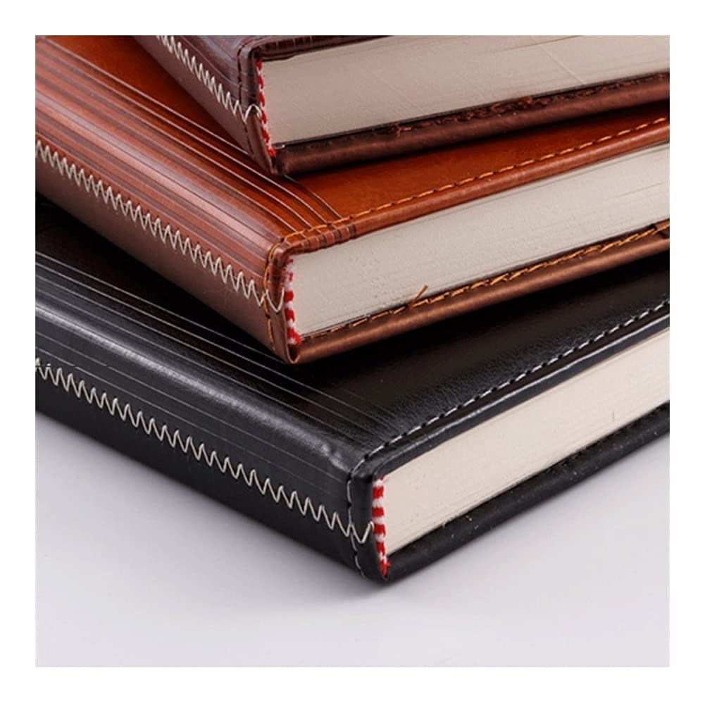 Carnets et journaux Notebook Hardcover Cuir Journal avec Boucle Business Office Diary Convient pour Faire des Plans, écriture, Fournitures Scolaires étudiant en Commerce (Color : C, Taille : B5)
