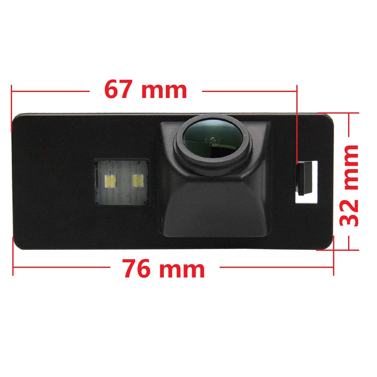 Telecamera Di Retromarcia HD Per Audi - Integrata Nella Luce Della Targa, Visione Notturna, Sensore CCD