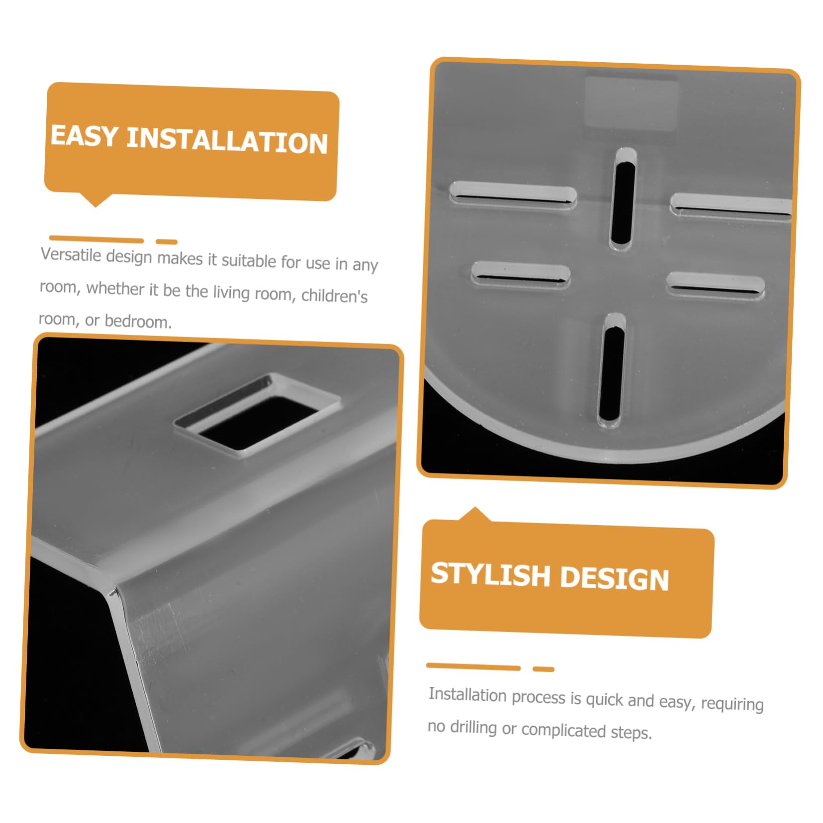 ARTIBETTER Security Camera Wall Mount Bracket Floating Shelf Quick Assembly No Drilling Multi-Angle Viewing Home Monitoring