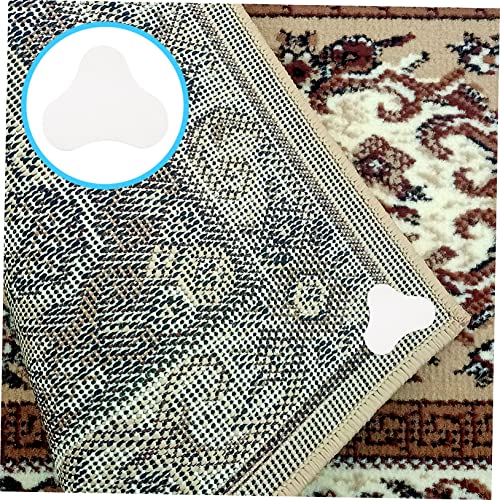 OUNONA 10 Pcs adesivos de carpete tapete antiderrapante Tapetes antiderrapantes tapete branco preto