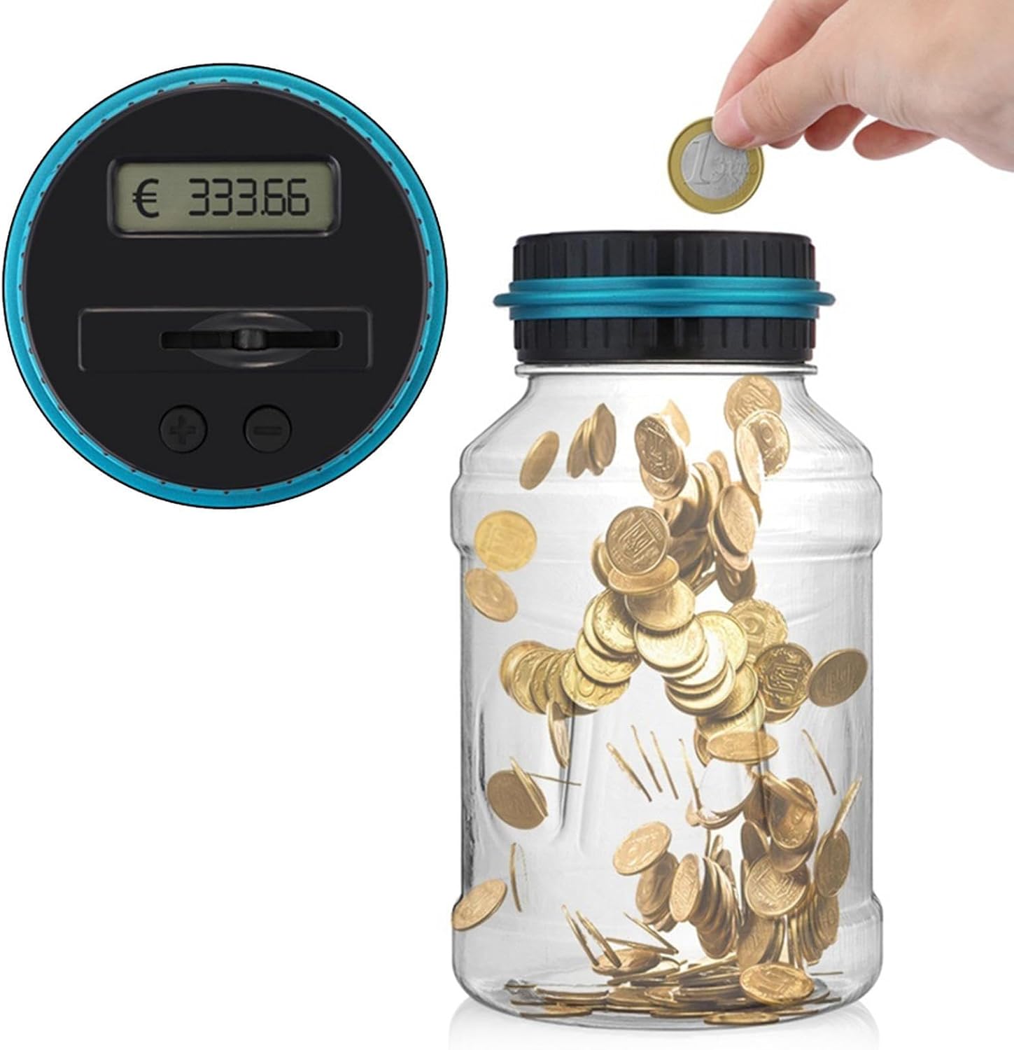 Digital Coin Bank coin counter savings jar Digital Piggy Bank Digital