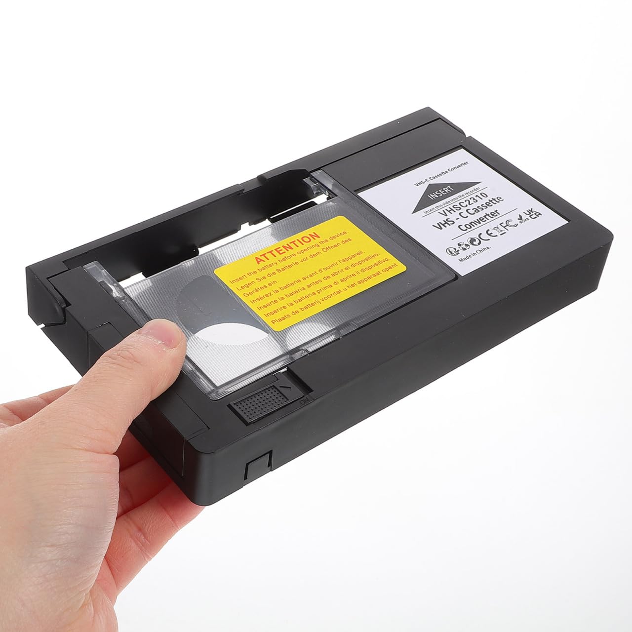SOIMISS Adaptateur Cassette VHS-C vers Boitier Conversion Numerique Lecteur Camescope Magnetoscope Numerisation Video Archive Famille Souvenir Maison Cinema Transfert Outils Accessoire 7.27 inches