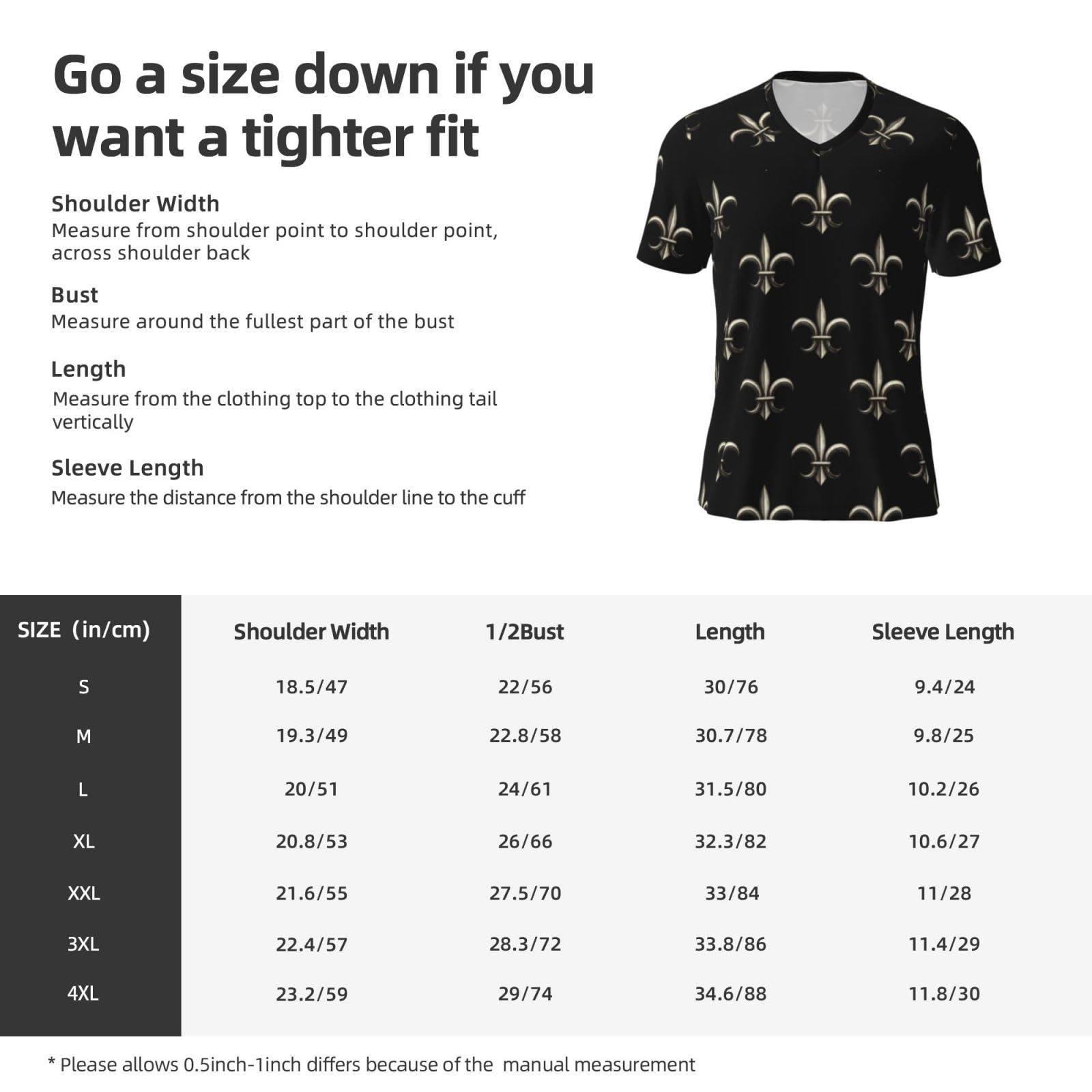 Stylish Athletic Sports Jersey Silver-Black-Fleur-De-Lis Men's Rugby Jersey Medium