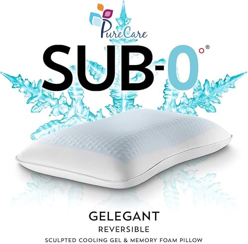 Miniatura 2 de PureCare Almohada de espuma viscoelástica y gel esculpida de gel refrescante con comodidad reversible y soporte esculpido, tamaño King (PCFRIOG611)