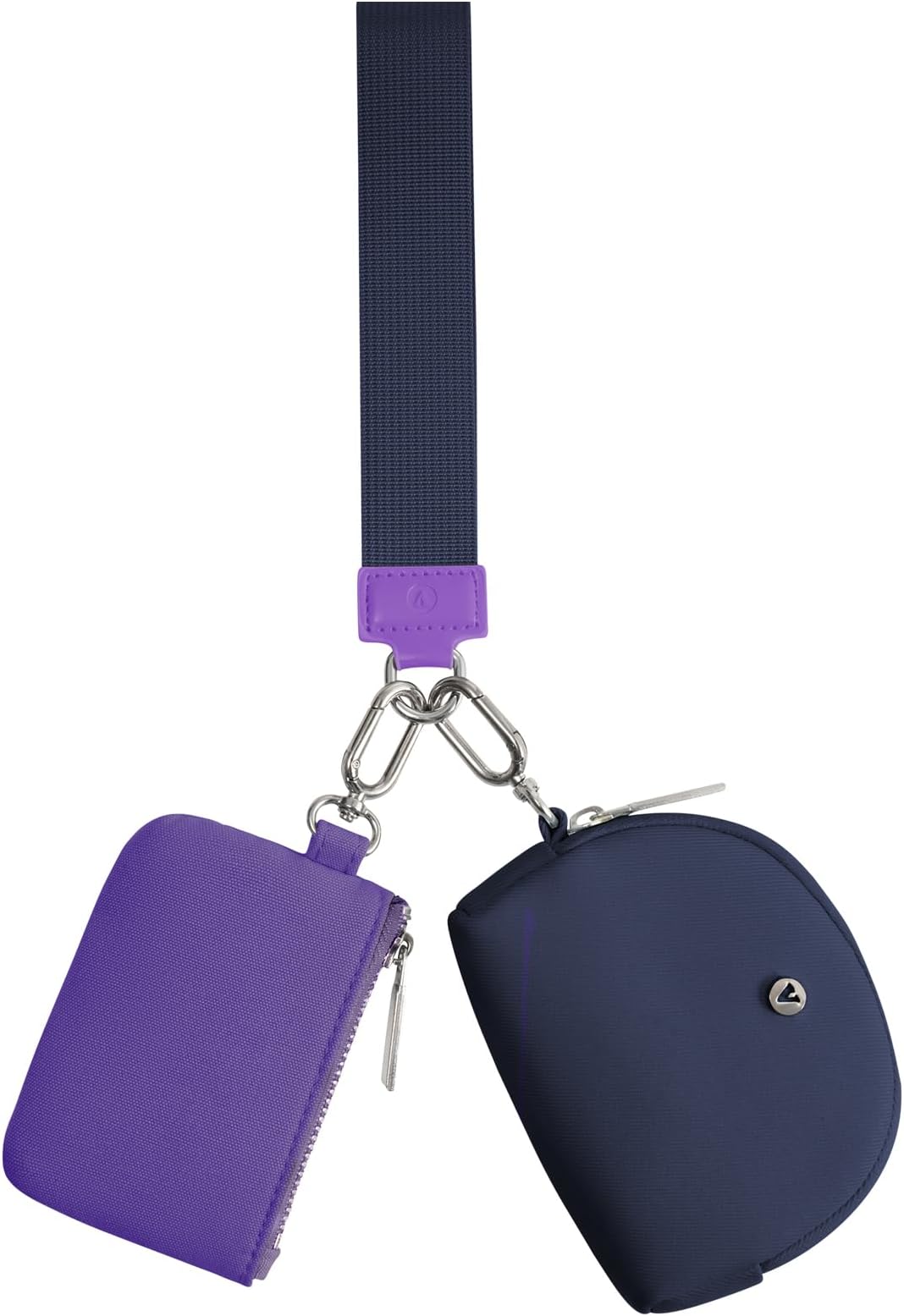 KeyChain Wallet Wristlet Wallets For Women Mini Zip Dual Pouch Wristlet