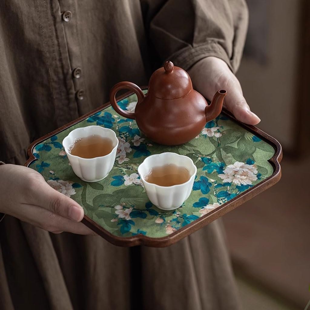 Bandeja Bandejas Decorativas De Té De Madera Maciza Creativa China, Pequeña Olla De Hilo De Nube For El Hogar, Mesa De Té Seca Organizador De Escritorio
