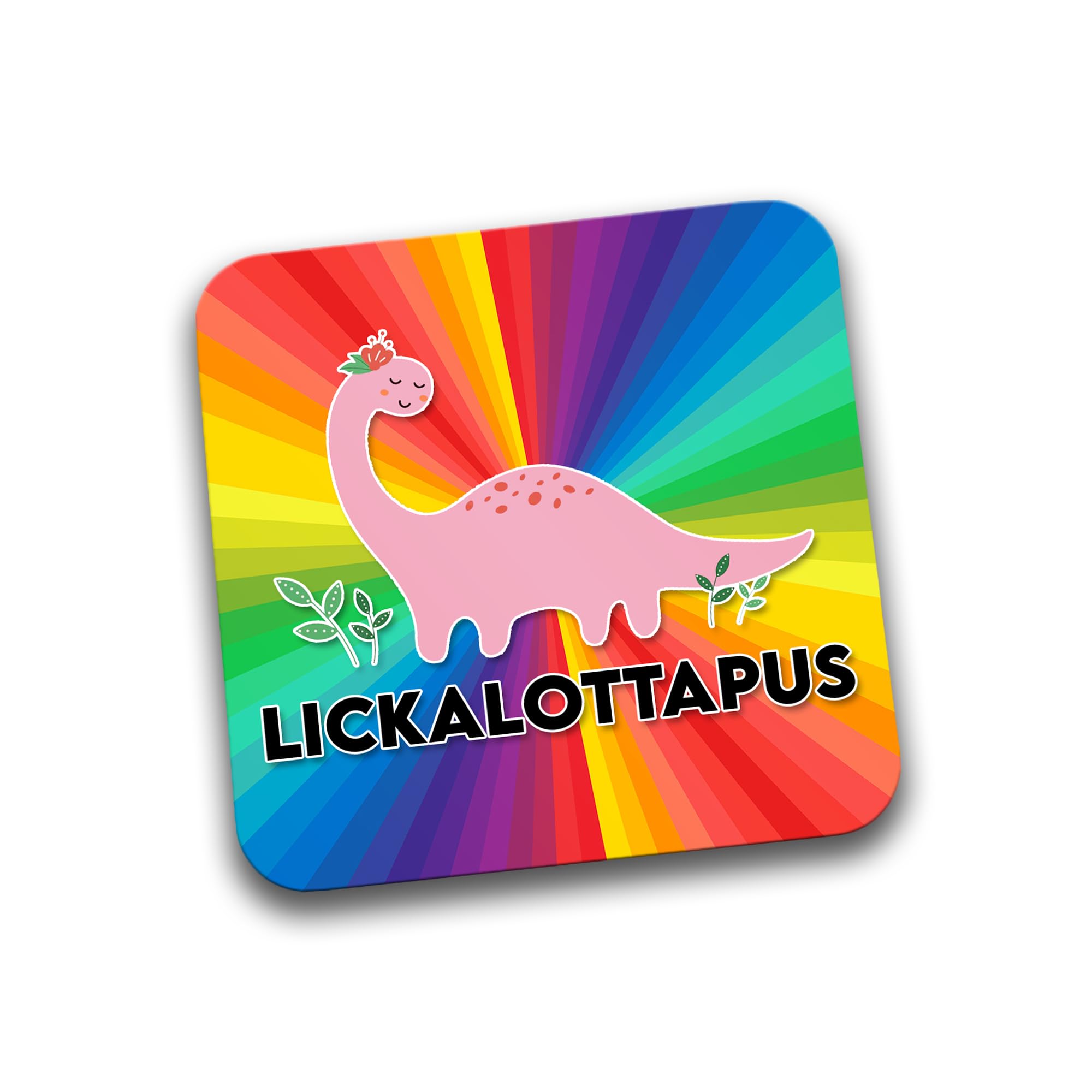 Rib Ticklerz - Funny Coaster Lickalottapus Novelty Gay Lesbian Birthday Gifts Best Friend Colleague Secret Santa Gifts Gay Friend Bestie Friendship Humour - DC164