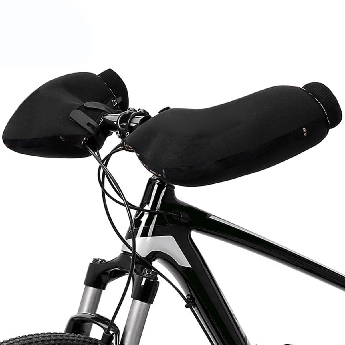 BETOOKY 1 Paar Winddichte und Warme Fahrradlenkerhandschuhe aus Neopren und Baumwolle für Kalte Winter Leichte Unisex Handschuhe für E Bike und Mountainbike