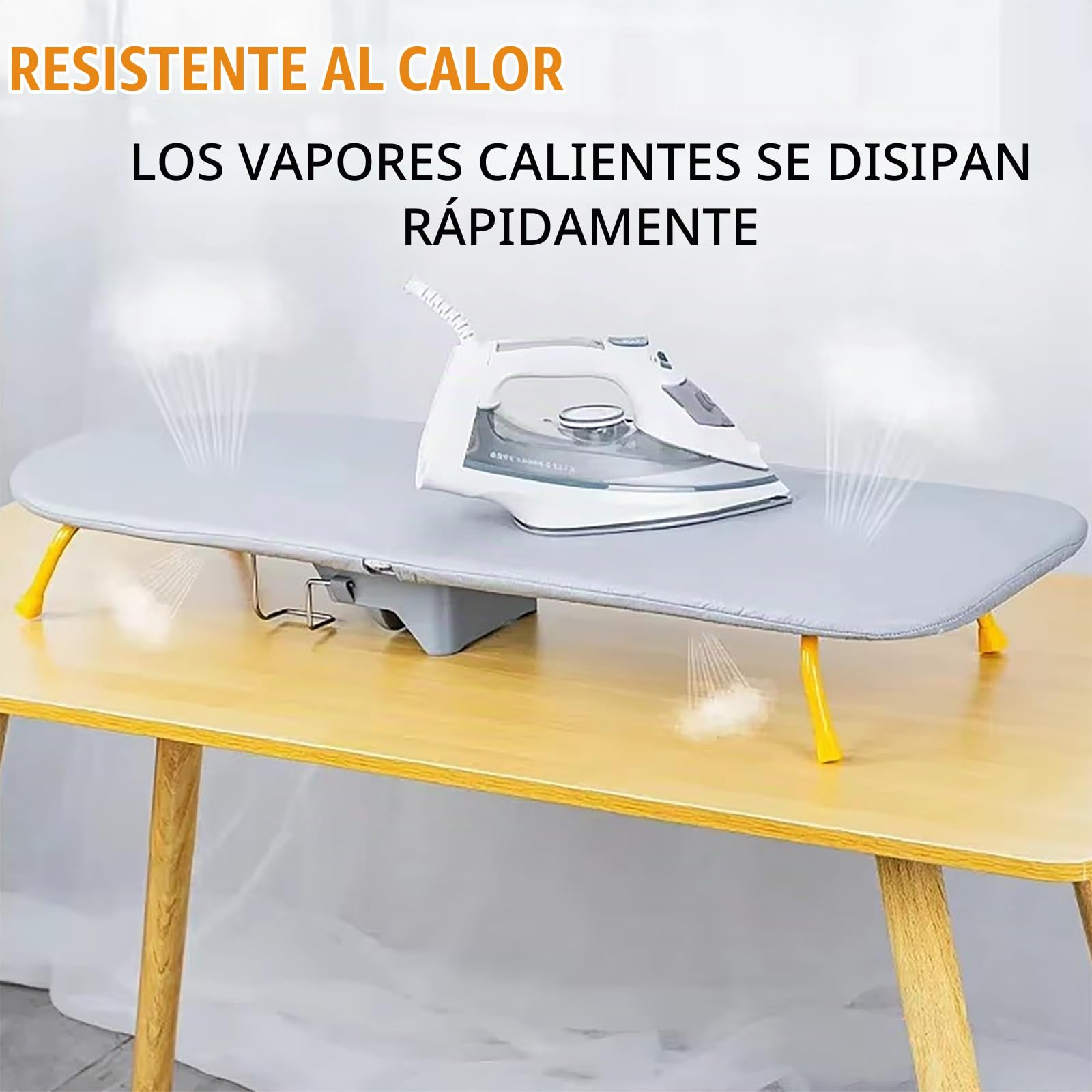 NEWFUN Tabla de Planchar Plegable,Patas de Mesa Plegables para Ahorrar Espacio (Gray)