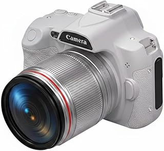 IR 64MP Camera Compact and Portable DSLR Camera for Outdoor, White, with WiFi