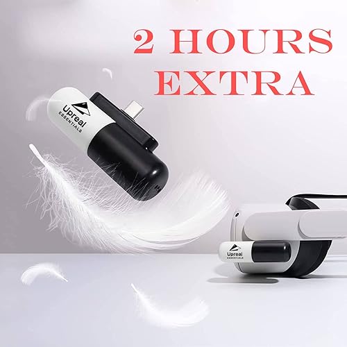 Miniatura 2 de UPREAL Capsule Power Bank for OculusMeta Quest 2 Accessories - Ultra Lightweight Portable Battery Pack Compatible with Oculus Elite Strap - Extra 2