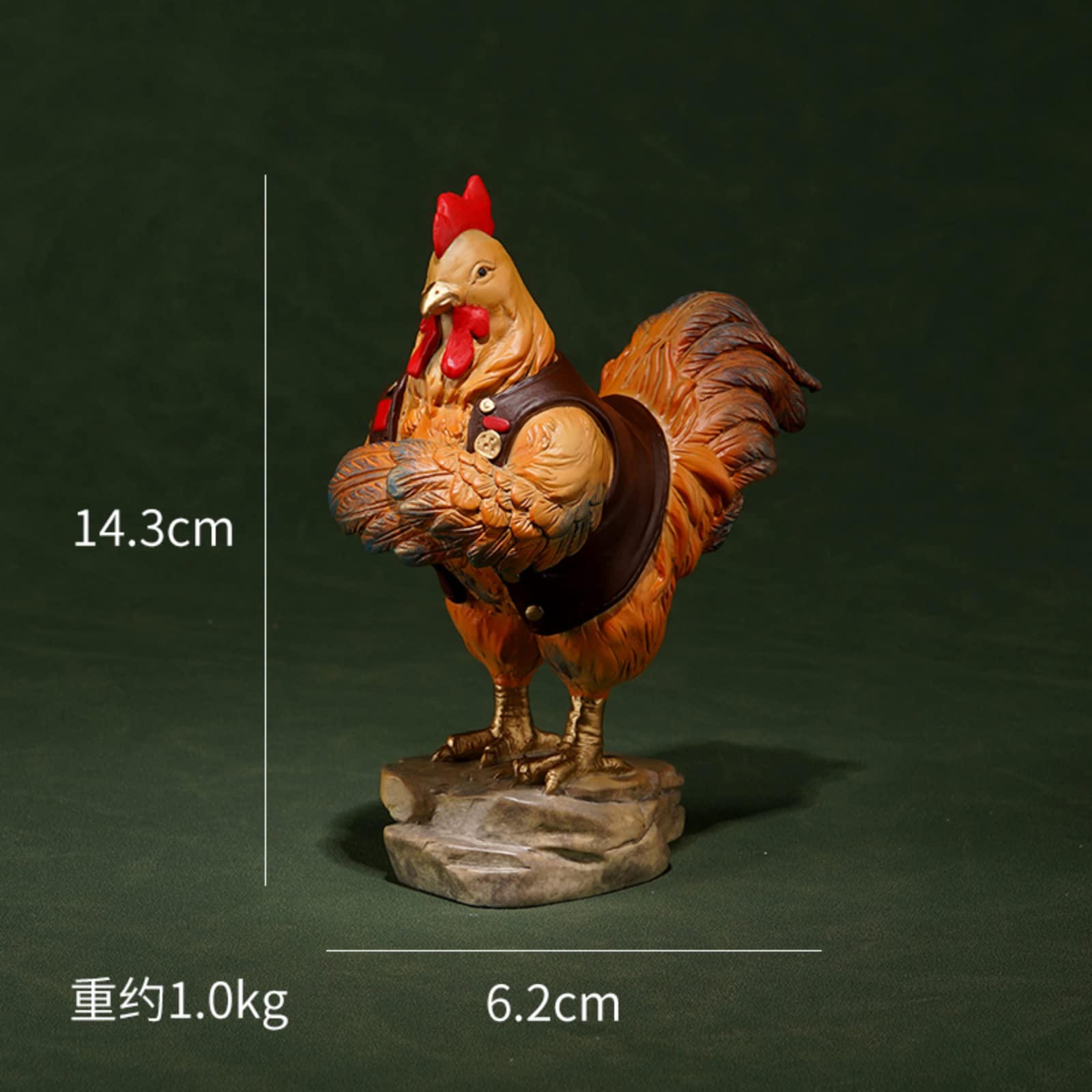 純銅製鶏の彫刻 約15cm 純銅製鶏の彫刻 約15cm 純銅製鶏の彫刻 約15cm