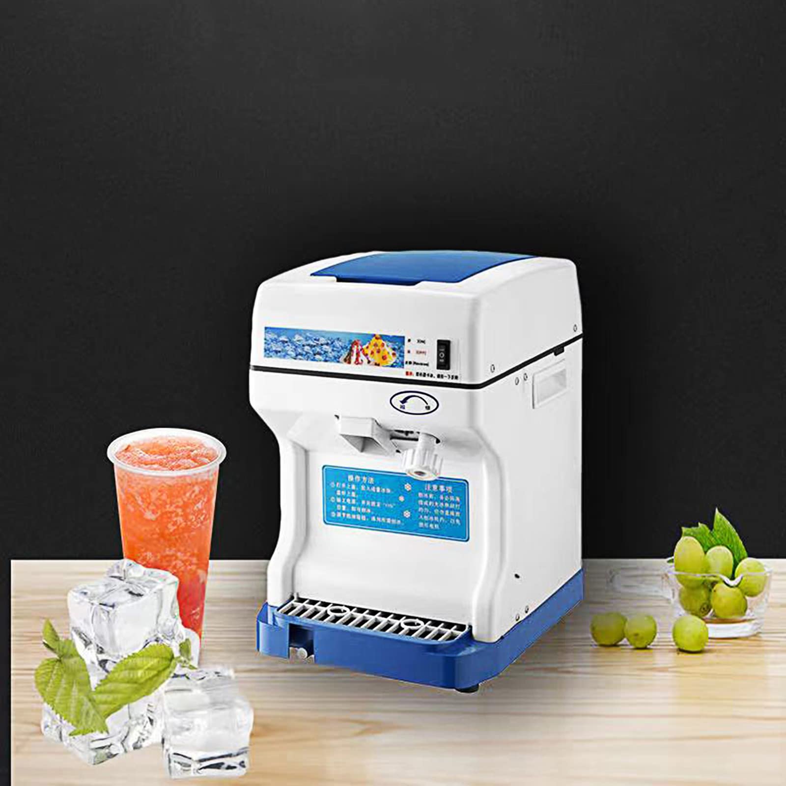 Tritaghiaccio elettrico, tritaghiaccio manuale, tritaghiaccio manuale portatile a manovella Trita rapidamente il ghiaccio, prepara bevande fredde, per cocktail, uso commerciale domestico, utensili d