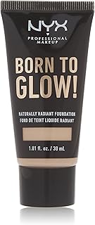 NYX PROFESSIONAL MAKEUP Born To Glow Naturally Radiant Foundation, Medium Coverage - Nude