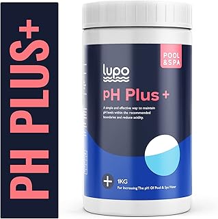 Lupo pH Plus Increaser Granules - Increases Water pH Levels By Reducing Acidity - Suitable for all Swimming Pools, Hot Tubs and Spas (1kg Tub)