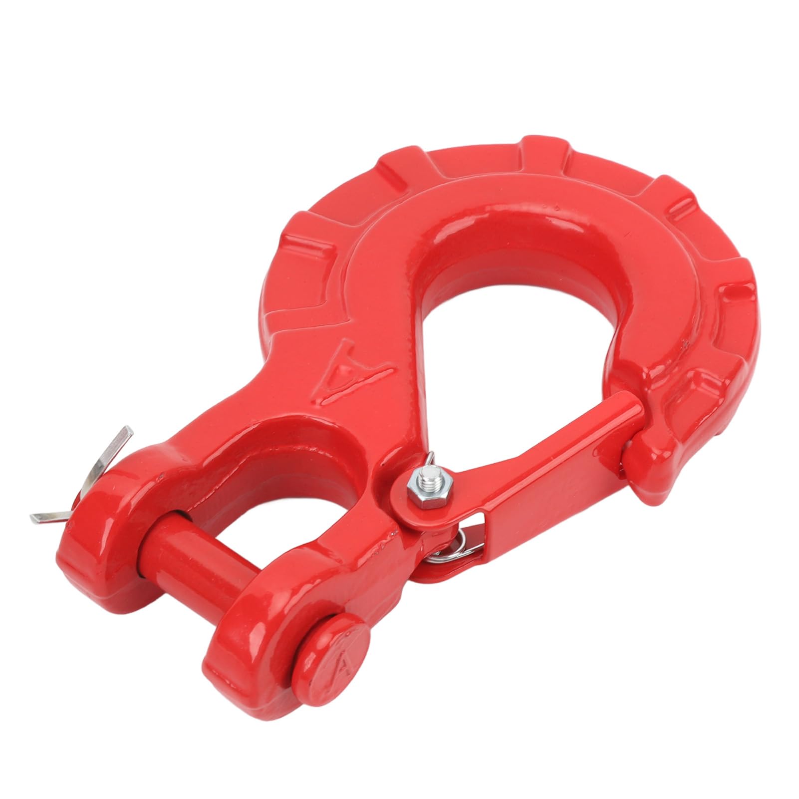 Eujgoov Crochet de Remorque en Acier allié 15T, Crochet de Treuil Robuste pour Remorque de Camion, Connexion Sécurisée (Rouge)