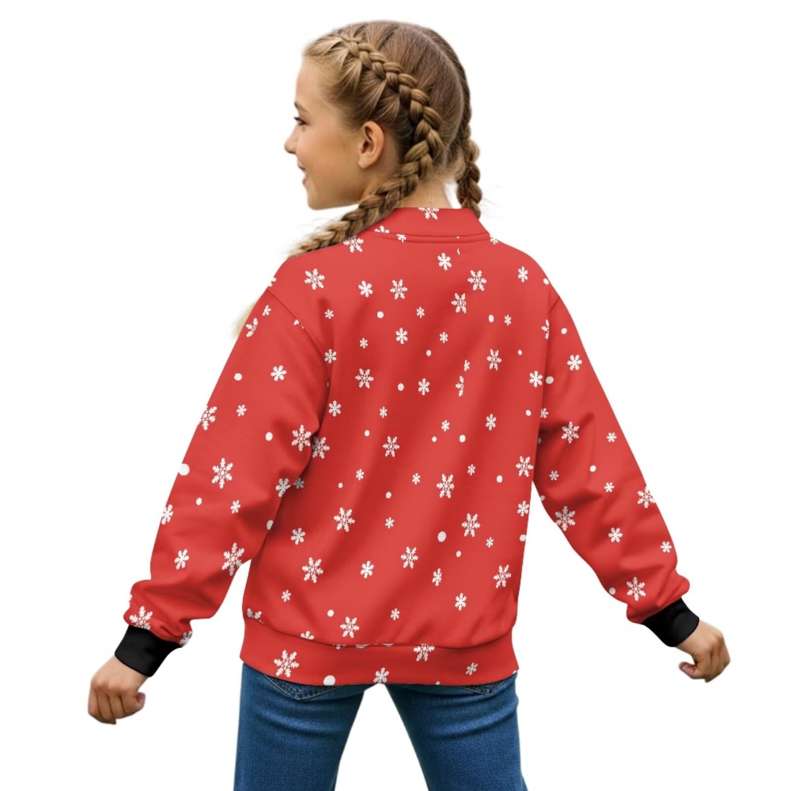 chaqlin Camiseta de béisbol roja para niños, camisetas de béisbol de Navidad, camisetas de manga larga, camisetas de manga larga, lindas camisetas gráficas para niñas de 7 a 8 años