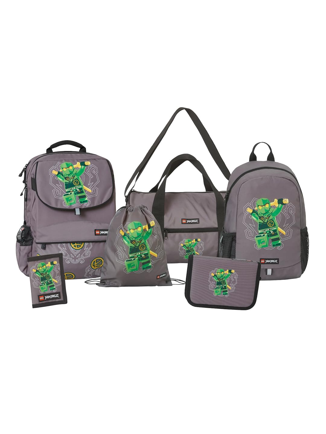 SKANDO BAGS 6-teiliges Schulranzen Set LEGO® NINJAGO® Lloyd