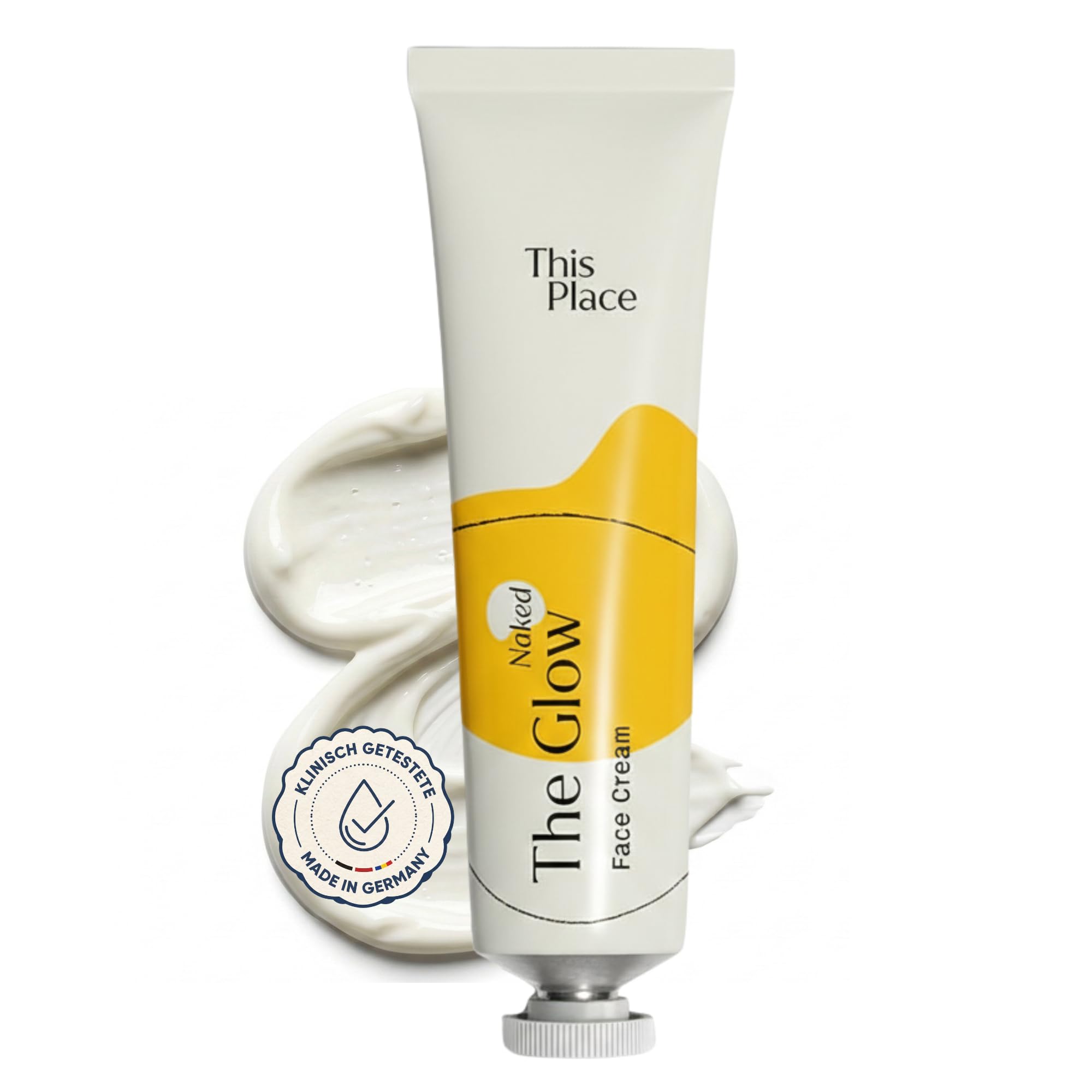 This Place The Glow Duo: Maximale Hydrierung & Schutz, 60ml | Beruhigt Rötungen mit Zink, Hyaluron und Panthenol, Perfekt für sensible Haut und eine starke Barriere