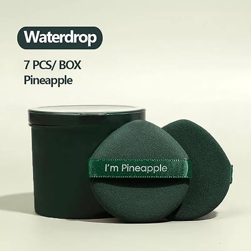 Miniatura 9 de 7 esponjas de maquillaje suaves con una caja de almacenamiento, soplo triangular, esponja de maquillaje reutilizable, base líquida y polvo de polvo,