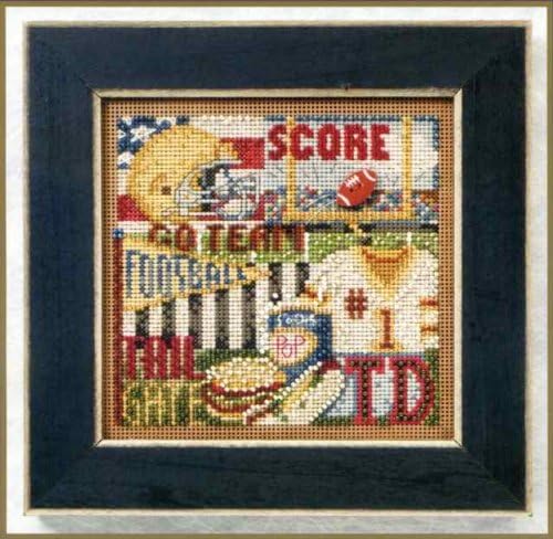 Football Hero Beaded Cross Stitch Kit Mill Hill Buttons & Beads 2011 Autumn Series MH141202