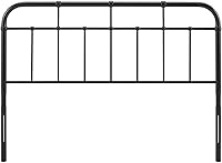 Vista 3 de Modway Alessia - Cabecera metálica estilo rústico y moderno, tamaño individual, color negro