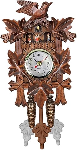 TOOYFUL Reloj de cuco alemán vintage para colgar en la pared, despertador para el hogar, excelente regalo