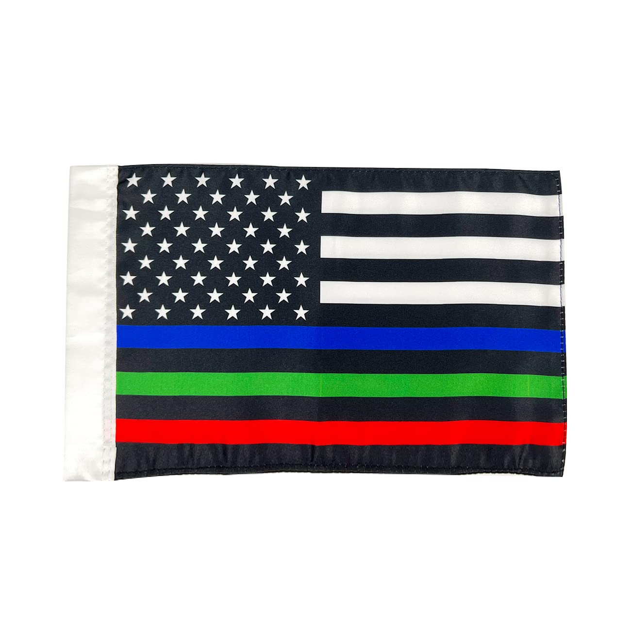 Motorcycle Flag 7x10 inch Small American Flag Mini USA Flags for Motorcycle Thin Blue Red Green Line American Small Flag Durable Double Sided