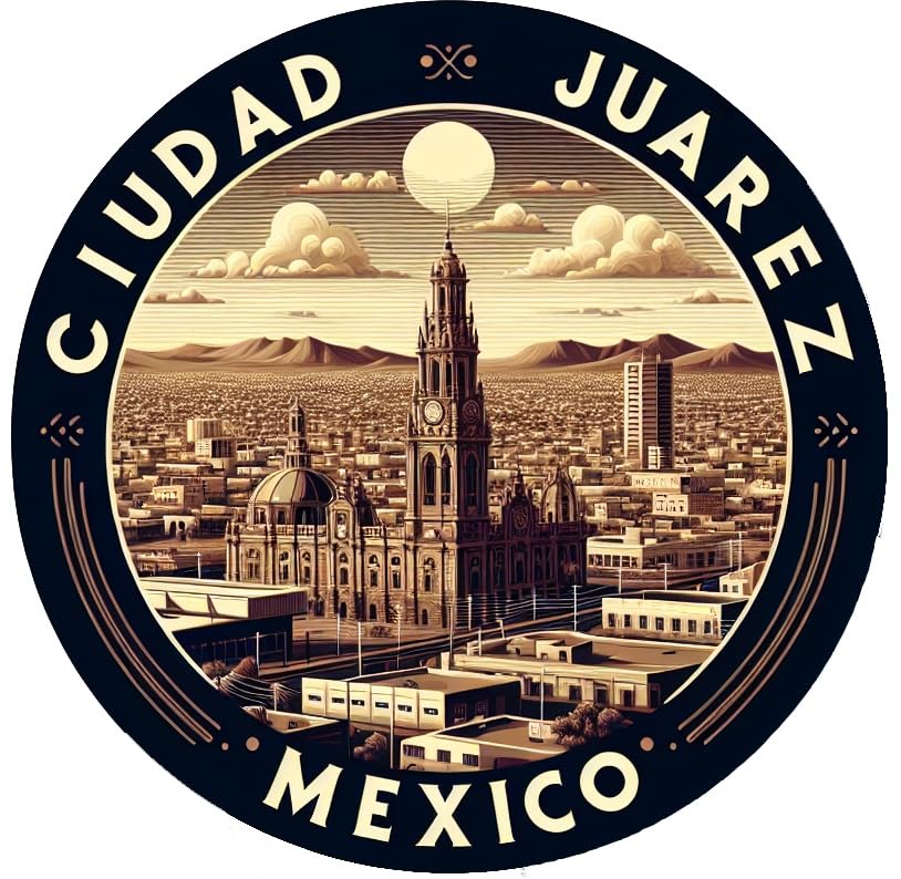 Imán decorativo souvenir Ciudad Juarez México 2 pulgadas miniatura 1