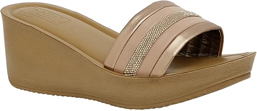 BELLA by Labella Women's Fashion Platform Slip-On Sandal – Comfortable, Lightweight, Slip-Resistant, Breathable – Ideal for Casual and Office Wear