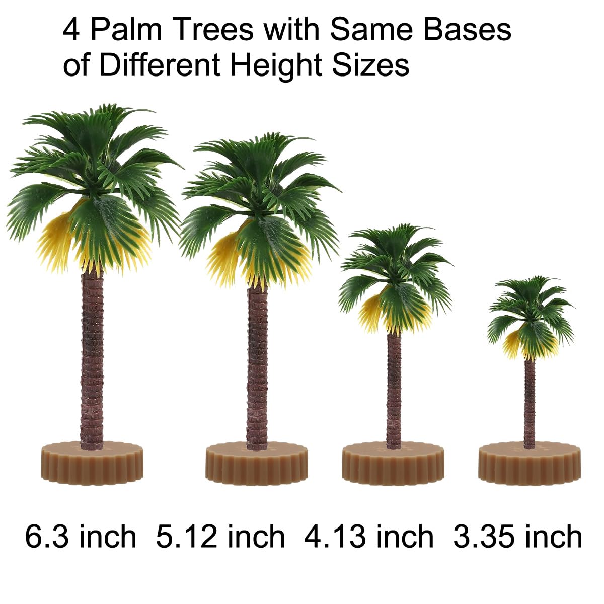 Diorama Supplies Model Miniature Plastic Toy Trees Forest Bushes Rainforest Train Scenery Coconut Palm Plant Crafts Weeping Willow Oak 18 - Image 3