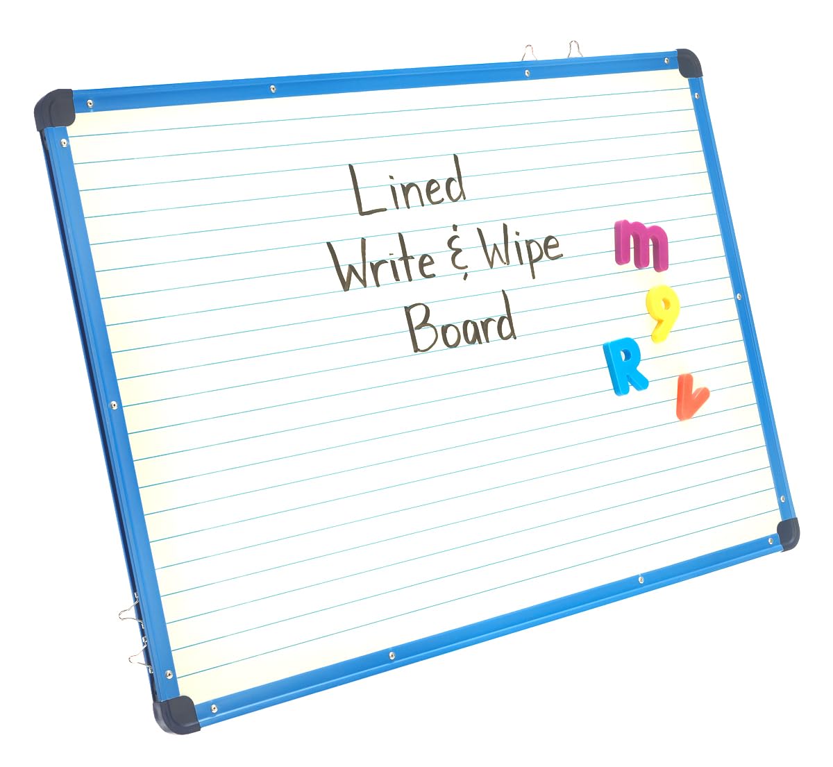 Copernicus Magnetic Lined Dry Erase Board, 36" x 25", Blue