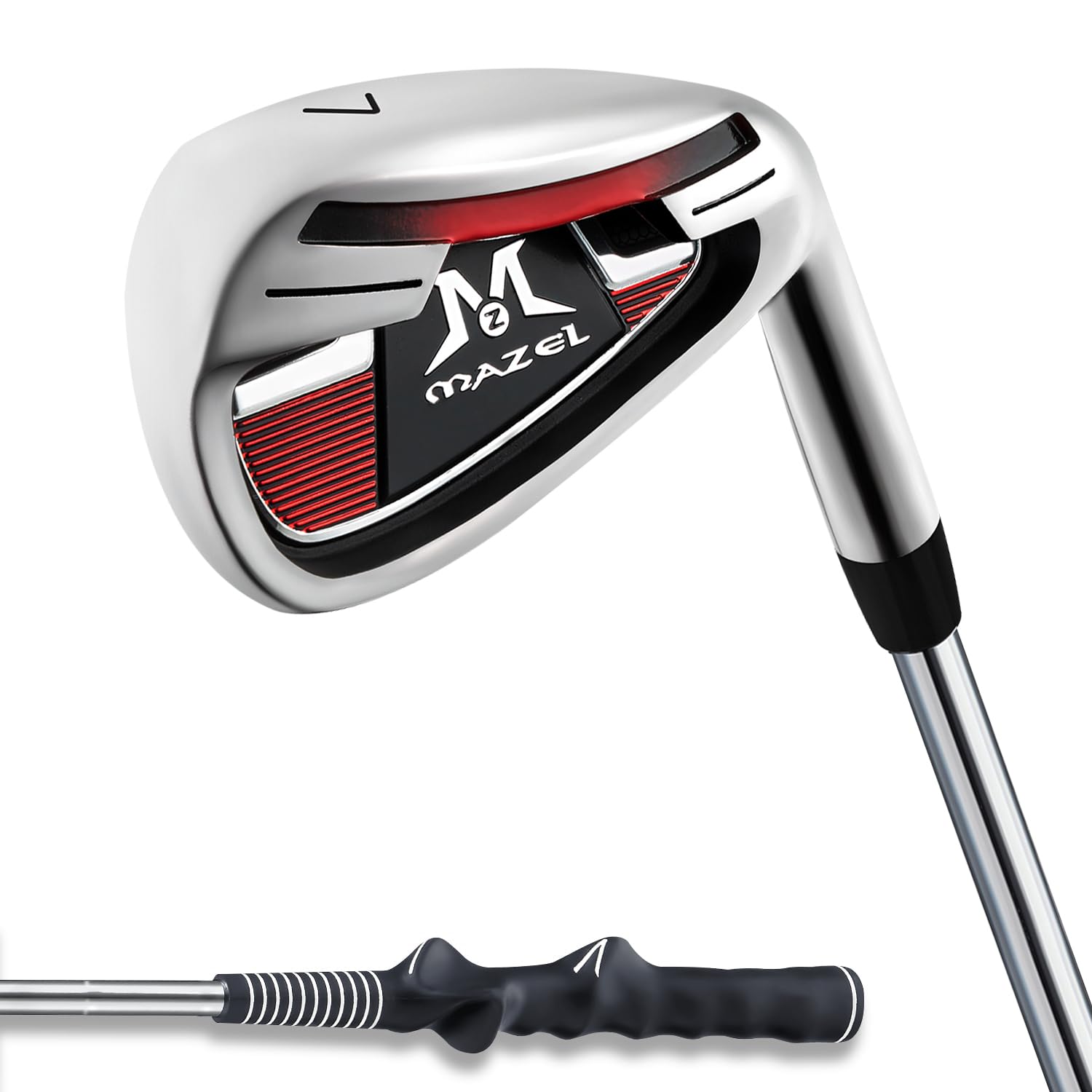 MAZEL 7 mazze da golf in ferro, per adulti, uomini e donne, con impugnatura migliorata, per principianti, 94 cm
