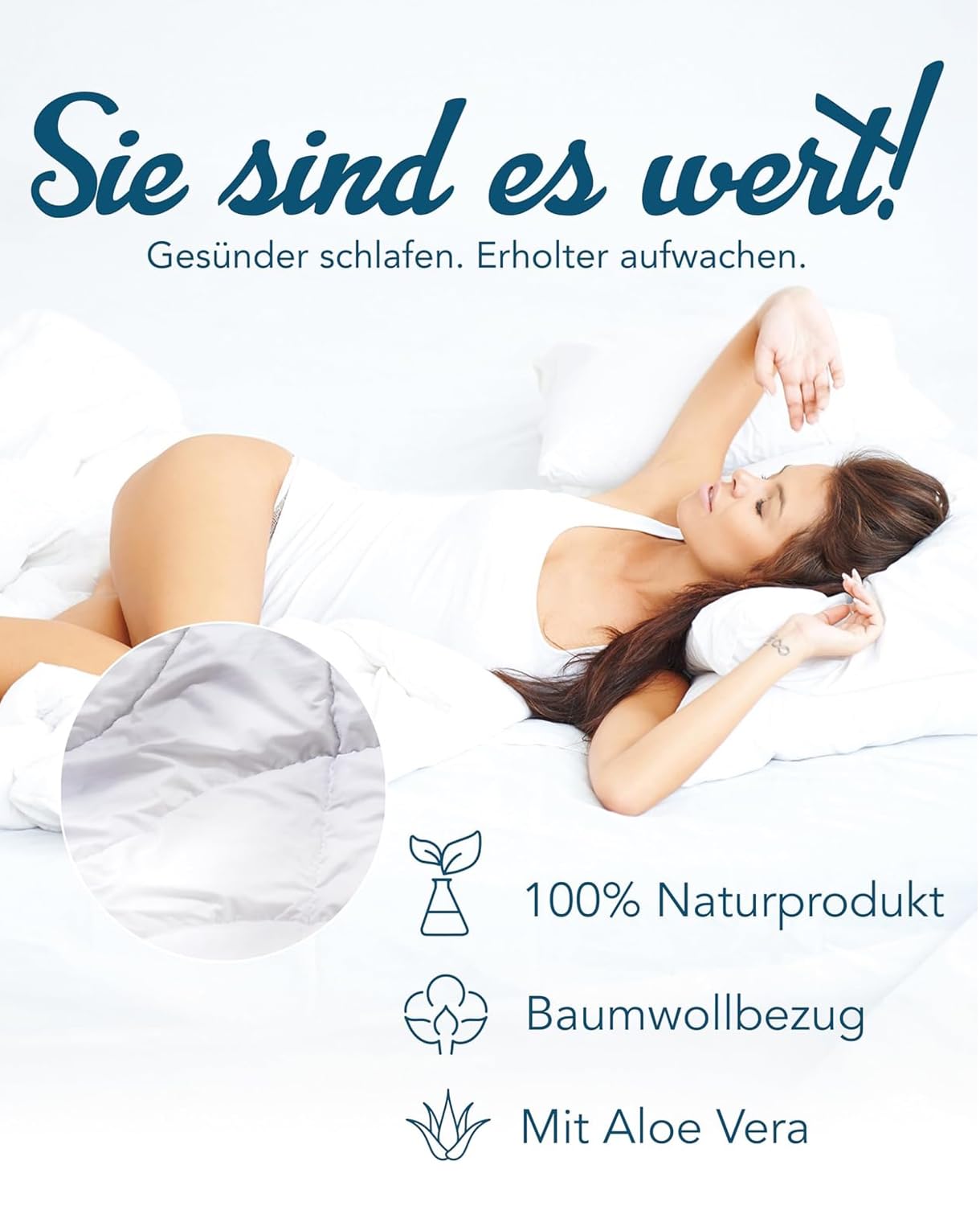Sympathica Kamelhaar Bettdecke 100% Kamelhaar | Kamelhaardecke Duo warm | Winterdecke | Ganzjahresdecke | 200x200 cm | 30° Wäsche | Oeko-TEX-Zertifiziert | Made in Germany