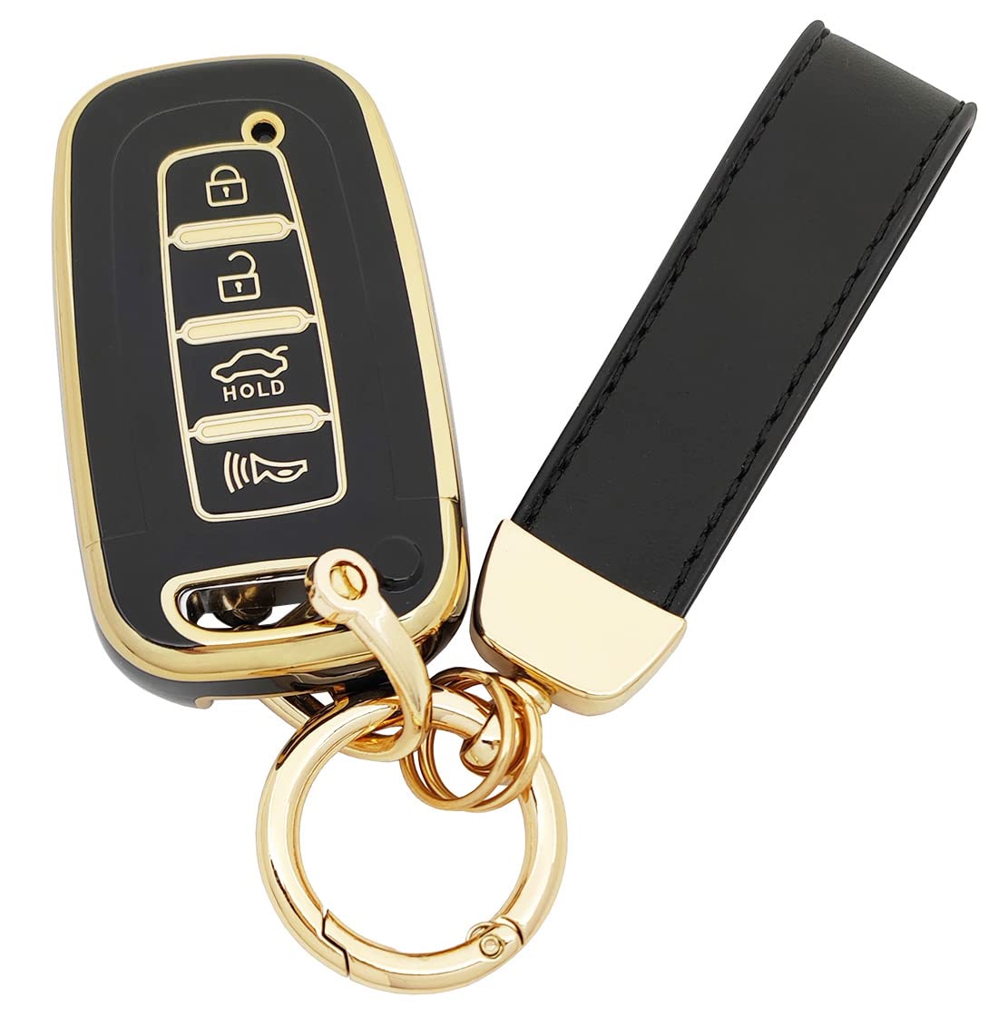 TPU Protector Key Fob Cover Case fit for 2010-2015 Hyundai Sonata Equus Turbo Elantra Kia Sorento Key Fob