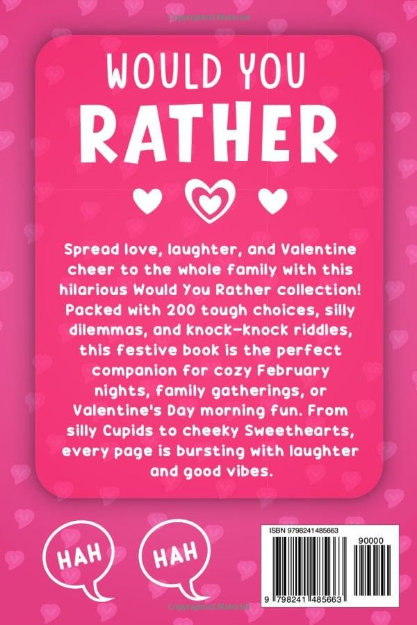 Valentines Day Gift For Kids: Funny Would You Rather Game Book For Boys And Girls Age 6–12, Featuring 200 Fun Questions, Silly Choices, And Valentine Dilemmas, Perfect For Valentine’s Day. image 3
