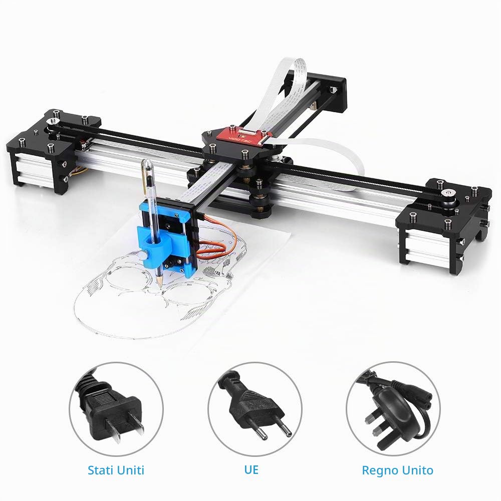 Desktop DIY Assembled XY Plotter Disegno con penna Robot Drawing Machine Painting Scrittura a mano Robot Kit 100-240V