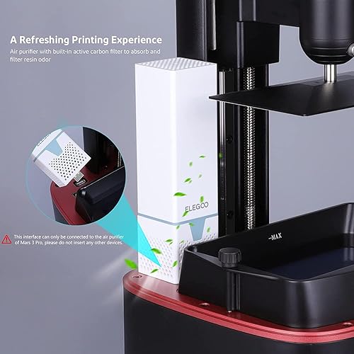 Miniatura 7 de ELEGOO Impresora 3D de resina, impresora 3D Mars 3 Pro MSLA con pantalla LCD monocromática Ultra 4K de 6.6 pulgadas, tamaño de impresión de 143.43 ×