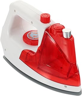Toyvian Brain Mini Electric Iron : Pretend Role Play Appliance Model Simulated Electric Iron Mini House Playset Coffee
