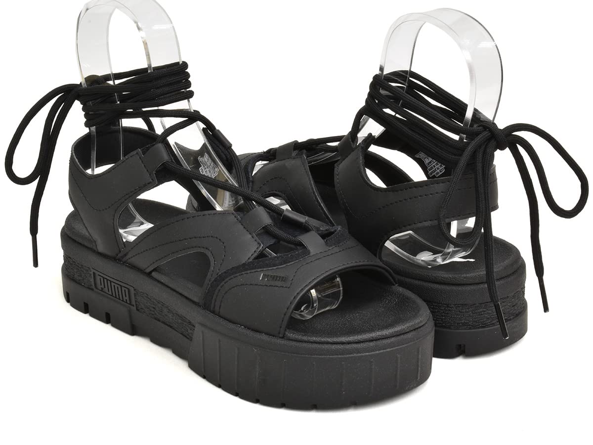 Amazon.co.jp: Puma MAYZE SANDAL LACES WNS BLACK WHITE 388950