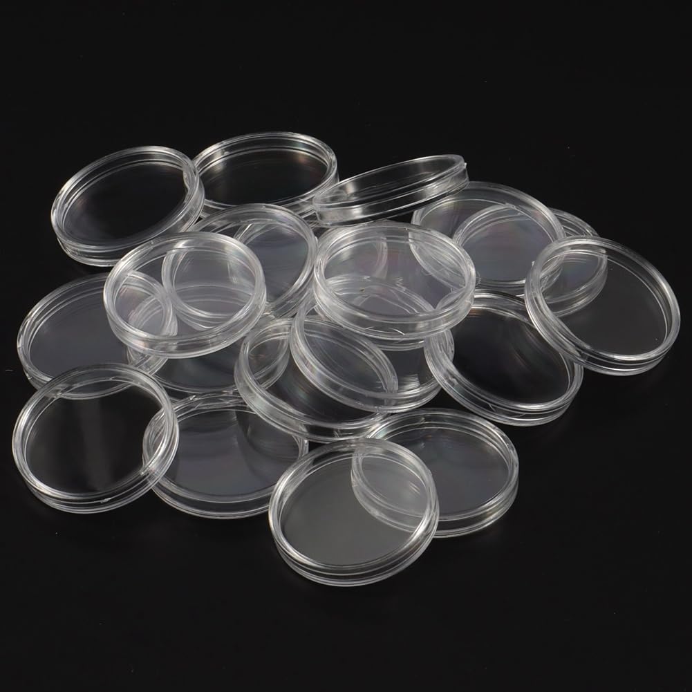 17/20/25/27/30mm Portamonete 400 Pezzi Capsule con Guarnizione in Schiuma, per Monete Professionale per Collezione di Monete
