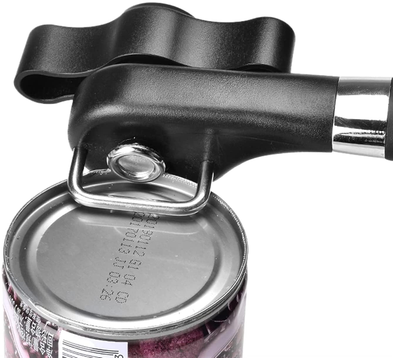 Dosenöffner Dosenöffner Manueller Dosenöffner Edelstahl Dosenöffner Sicherheit Handbetätigtes Küchenwerkzeug Seitenschnitt Easy Grip Dosenöffner (Color : K1 Black) (K1 Black)