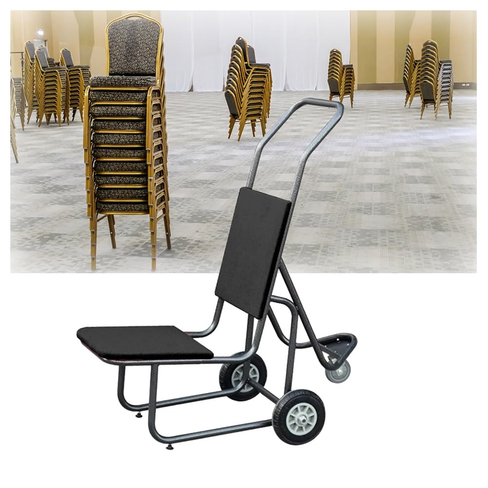 Stuhlwagen zum Stapeln von Stühlen, 3-Rad-Design für einfachen Transport und Lagerung