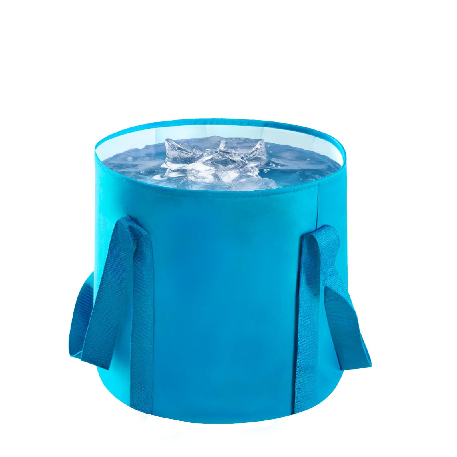 Higoya Handy Folding Bucket Plumbing, Portable Collapsible Buckets, Outdoor Foldable Bucket for Camping, Traveling, Fishing, Hiking, Gardening, Car Washing (10L Blue)