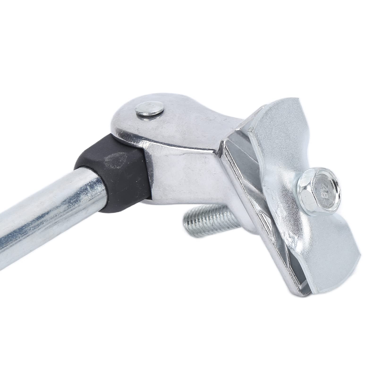 Cavalletto Bici, Lega di Alluminio + Gomma Regolabile Cavalletto Centrale Bici Cavalletto per Bicicletta per Mountain Bike, City Bike, Bici da Bambino da 24 a 27Pollici (d'Argento)