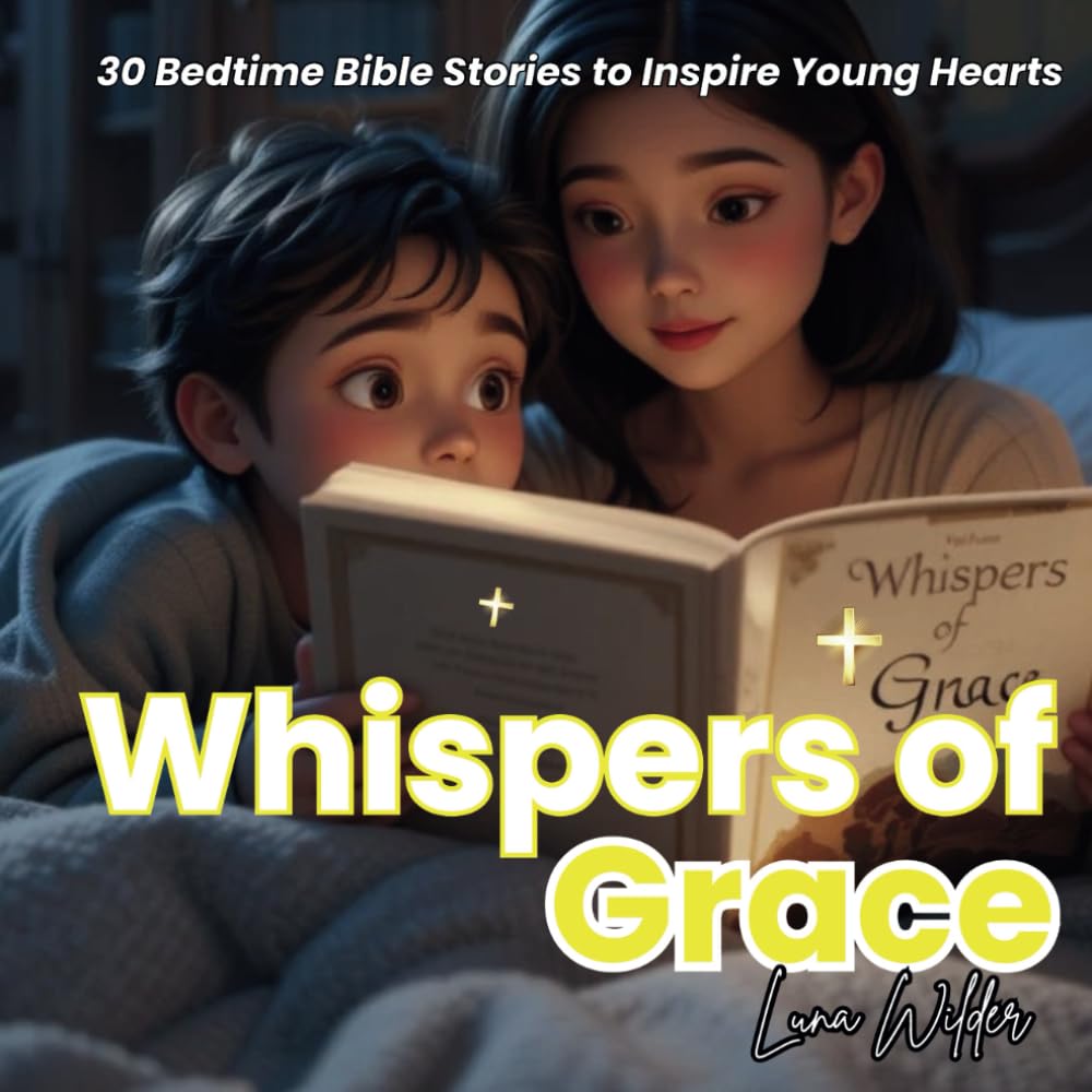 Whispers of Grace: 30 Bedtime Bible Stories to Inspire Young Hearts (Dreams of Faith: Bedtime Bible Stories for Kids)