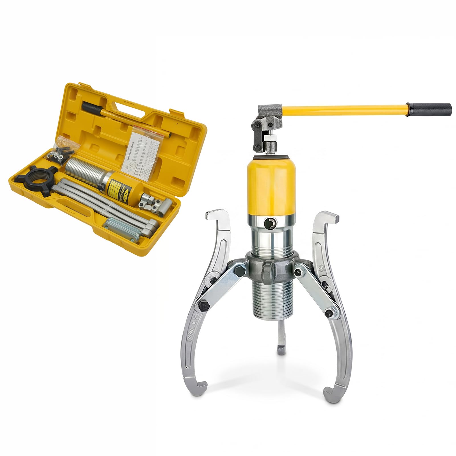 Extractor de rueda hidráulica, extractor de rueda hidráulica, 3 brazos, 20T, extractor hidráulico de cubo de rueda de rodamiento, extractor de rueda polar