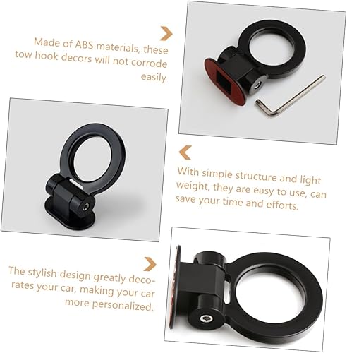 Miniatura 2 de Milisten 3pcs remolque enganche parachoques coche delantero ABS plástico