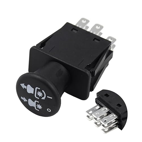 Interruptor de toma de fuerza de 10 amperios compatible con Delta 6201-303 6204-303 Bush Hog 50018299 Wright 52420003 Dixie Chopper 6201-303 Bunton