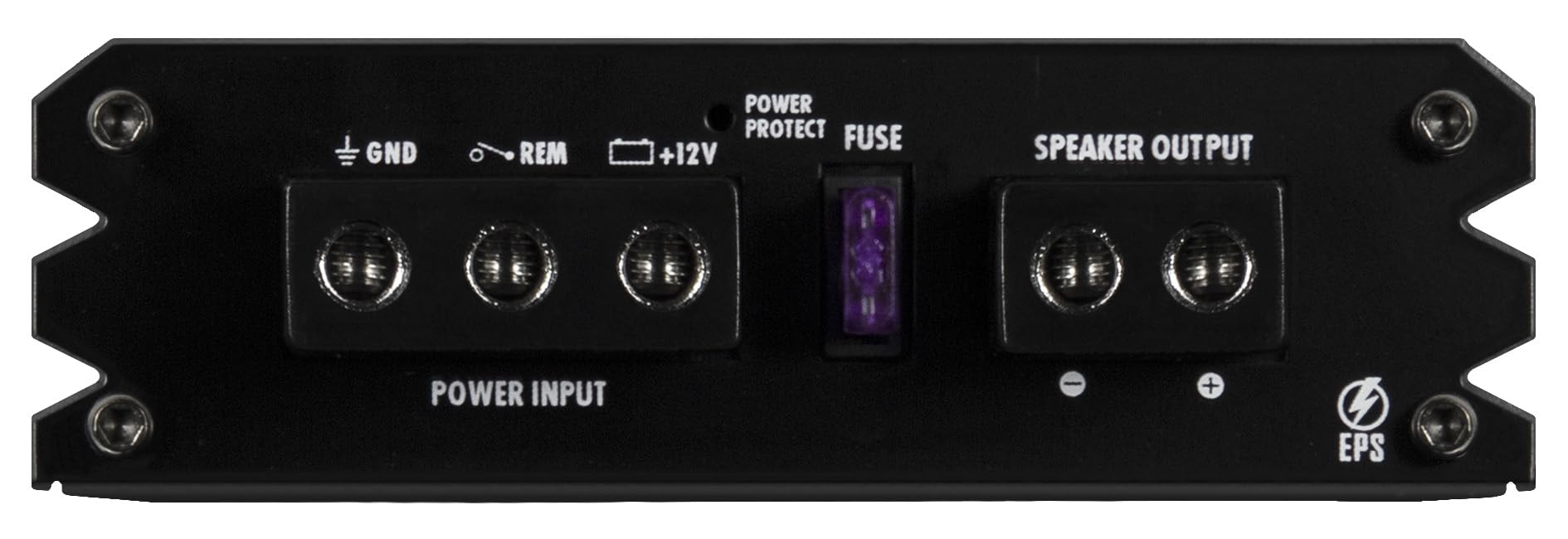 HiFonics PLUTO 1 | Amplificador de potencia digital de 1 canal micro, amplificador de subwoofer clase D con 1 x 375 W RMS